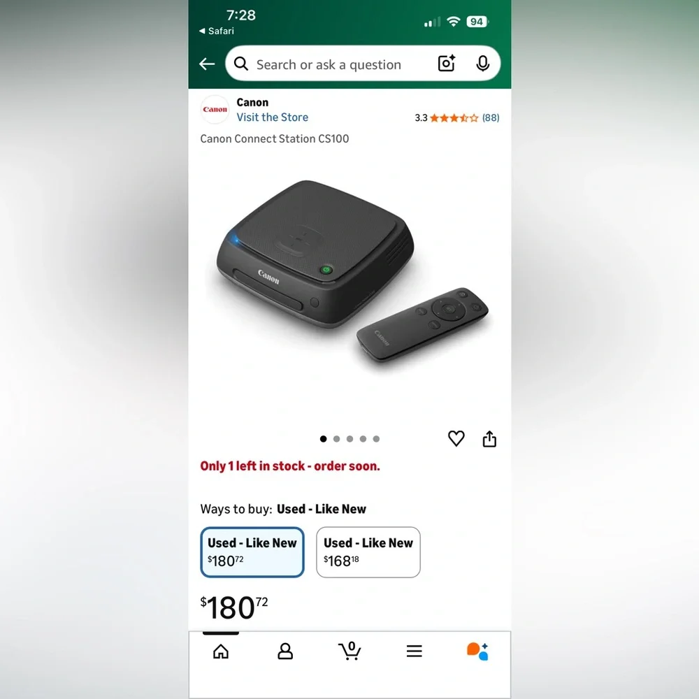 Canon Connect Station CS100 with Remote - Black